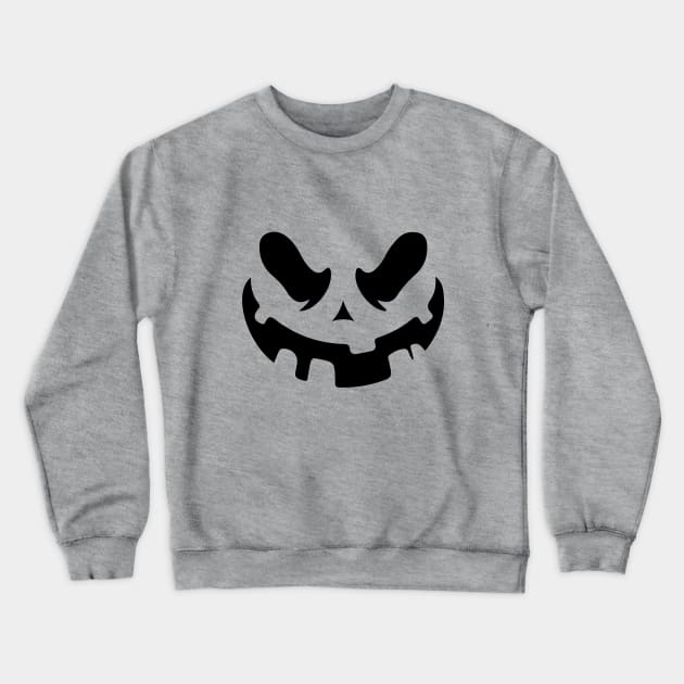 Evil Pumpkin Halloween Crewneck Sweatshirt by igzine